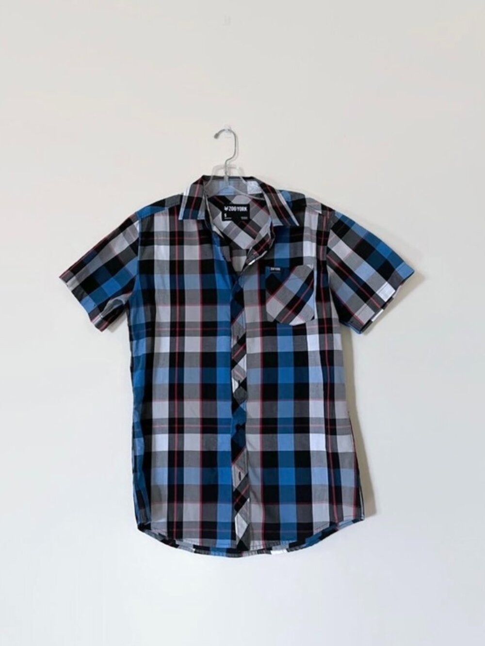 Zoo York Checkered Button Down Short Sleeve Shirt